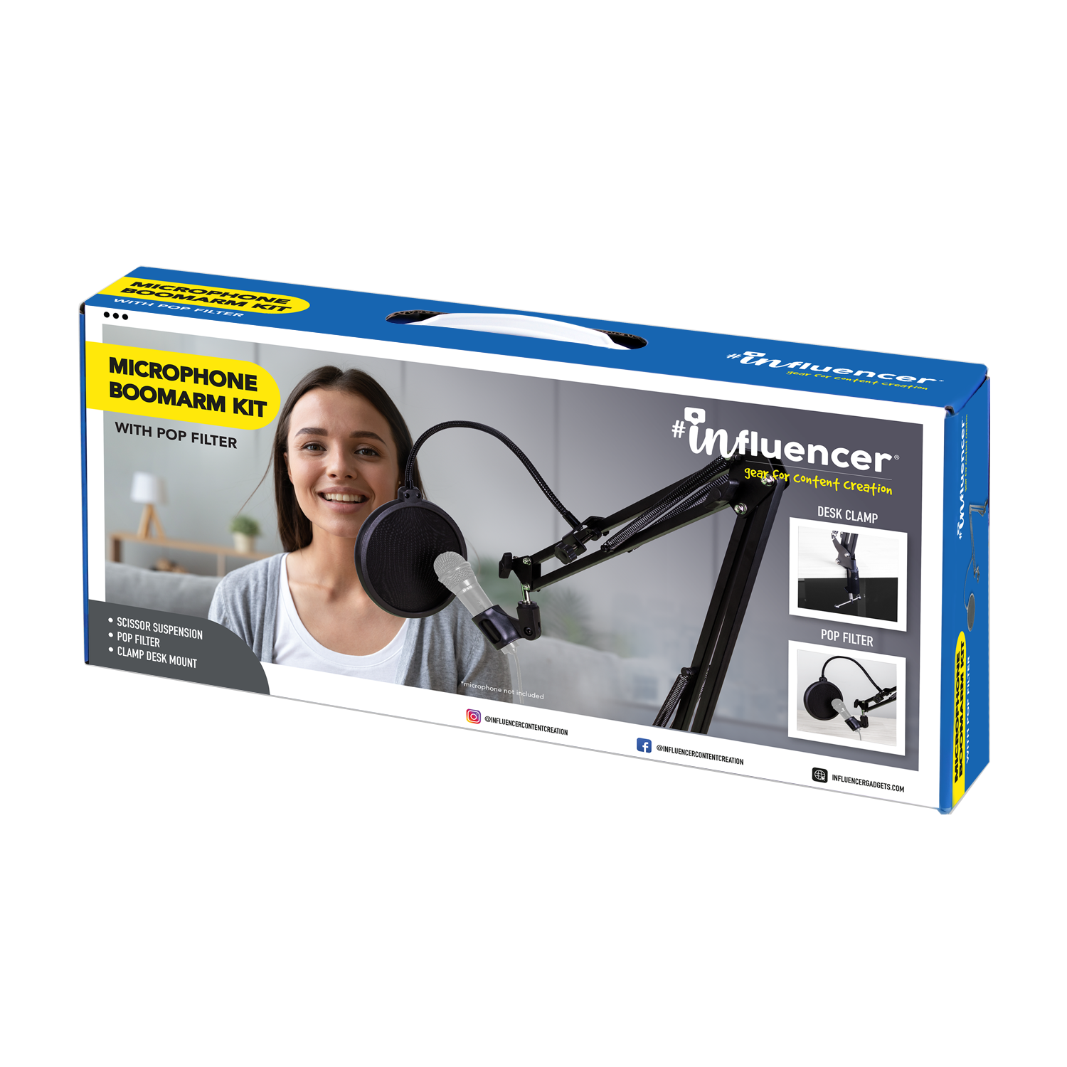 Microphone Boomarm with Pop Filter
