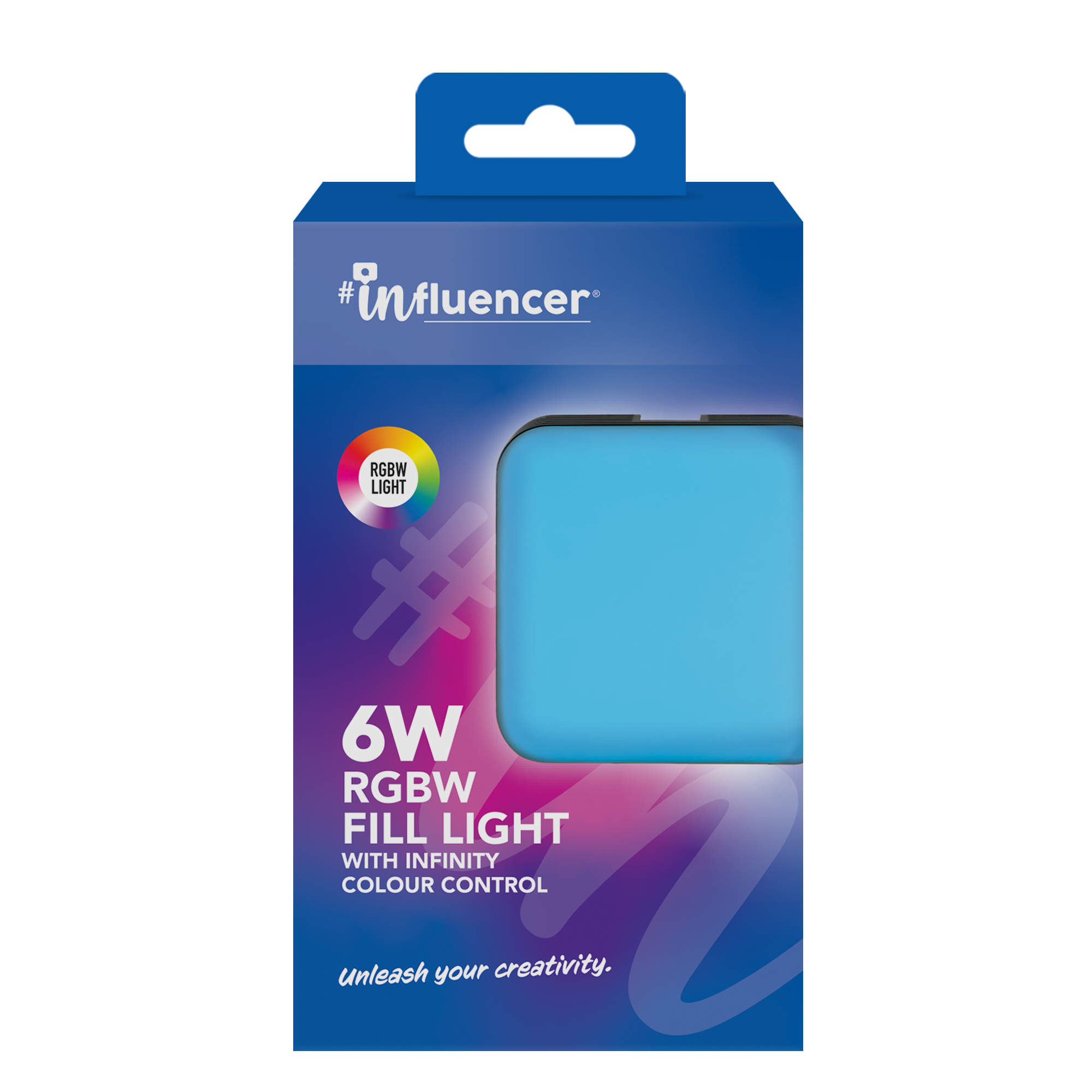6W RGBW Fill Light With Infinity Rotary Knob Colour Control