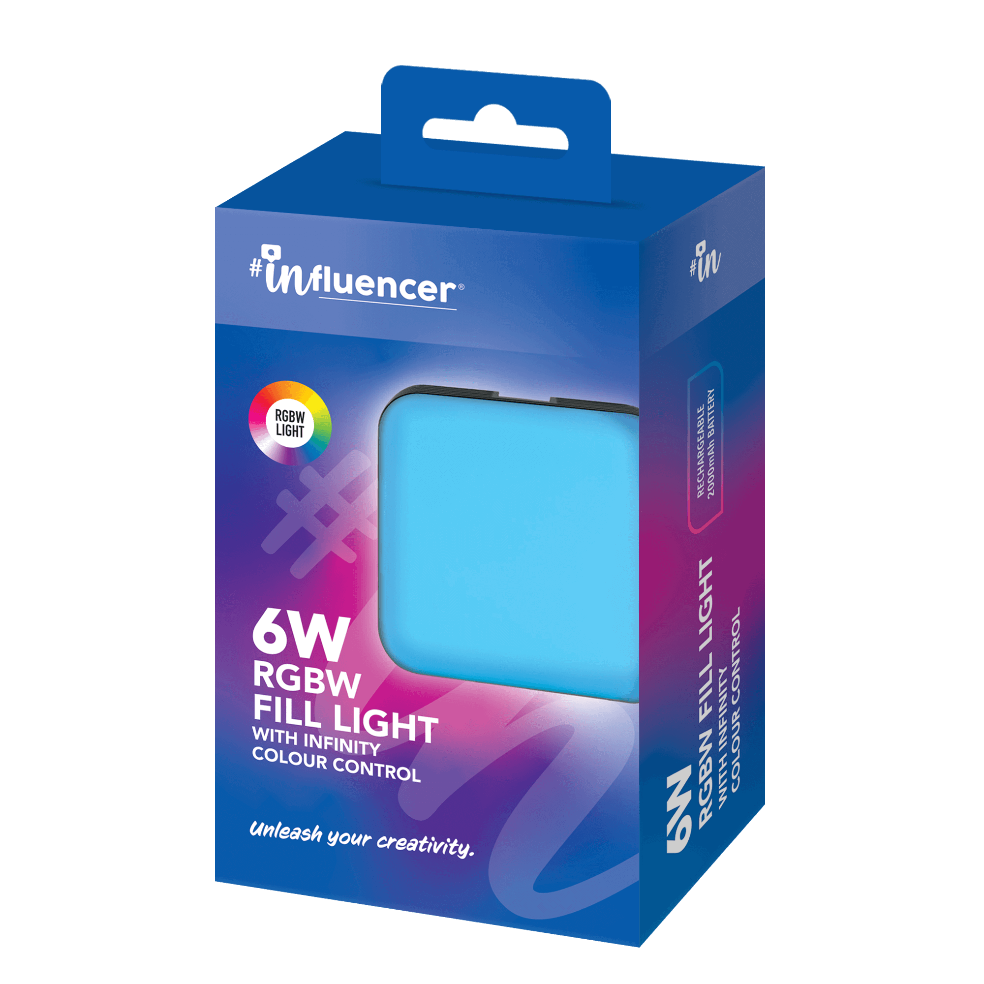 6W RGBW Fill Light With Infinity Rotary Knob Colour Control