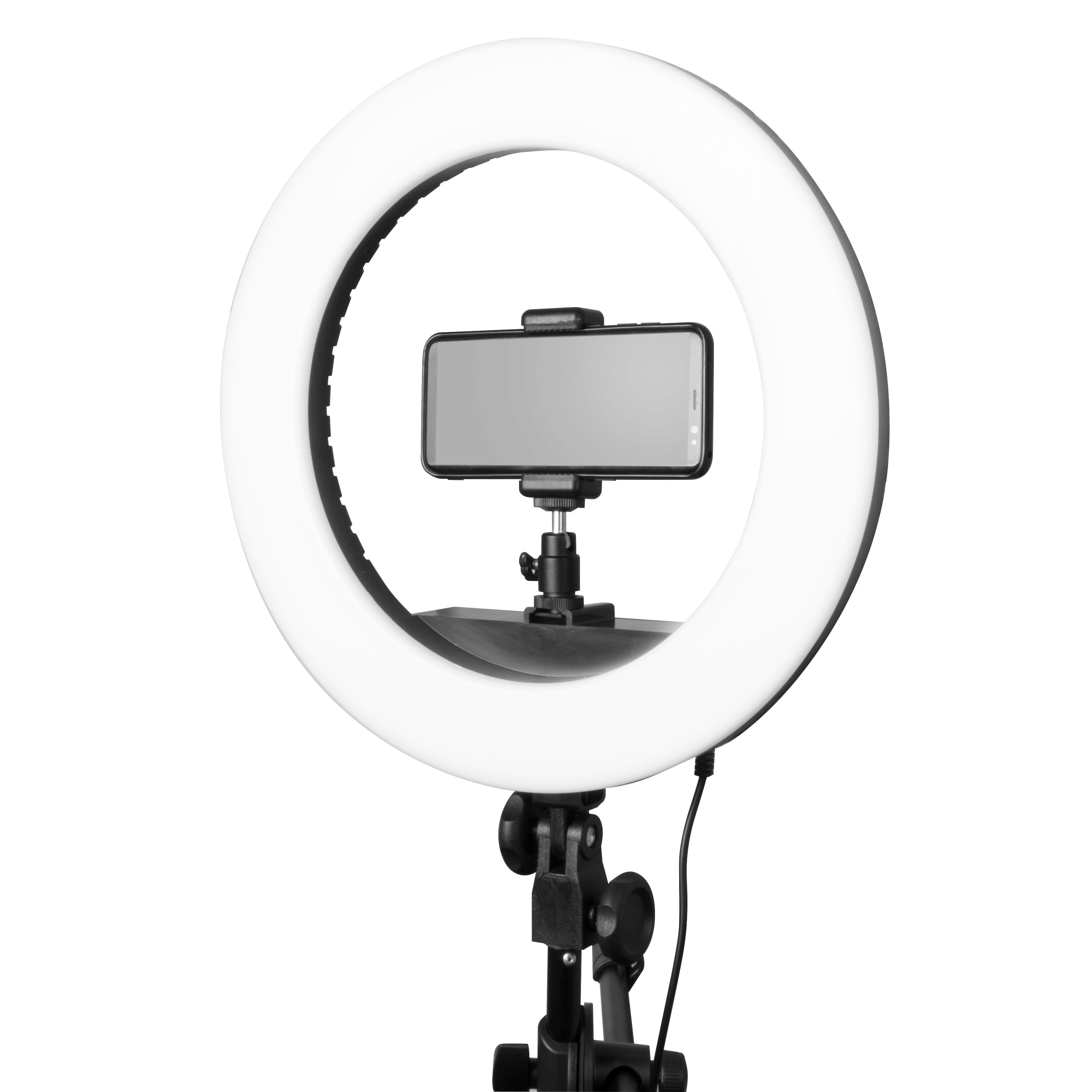 14 Inch Ring Light Studio Kit with Light, Tripod, Mic and Phone Mounts